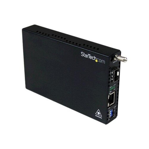 StarTech.com Gigabit Ethernet LWL / Glasfaser Medienkonverter mit SFP - 1000 Mbit/s Multimode Gigabi Produktbild