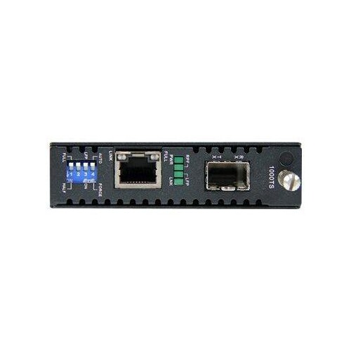 StarTech.com Gigabit Ethernet LWL / Glasfaser Medienkonverter mit SFP - 1000 Mbit/s Multimode Gigabi Produktbild Additional View 1 L