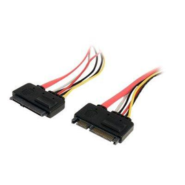 StarTech.com SATA Verlängerung 30cm - 22pin Kombikabel Stecker / Buchse - internes S-ATA Daten- Stro Produktbild