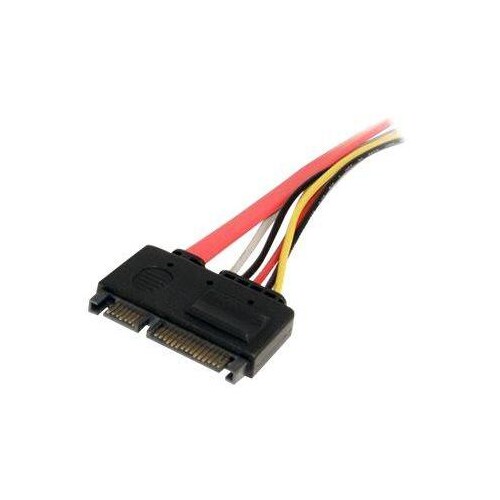 StarTech.com SATA Verlängerung 30cm - 22pin Kombikabel Stecker / Buchse - internes S-ATA Daten- Stro Produktbild Additional View 1 L