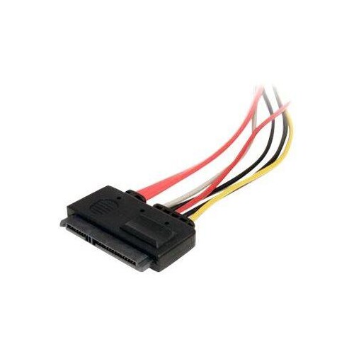 StarTech.com SATA Verlängerung 30cm - 22pin Kombikabel Stecker / Buchse - internes S-ATA Daten- Stro Produktbild Additional View 2 L