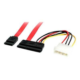 StarTech.com 45cm SATA Daten- und Stromkabel mit LP4 Molex - SATA-Kabel - Serial ATA 150/300/600 - S Produktbild