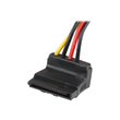 StarTech.com 30 cm 4-Pin LP4 auf SATA Y-Stromkabel rechts gewinkelt - LP4 zu Serial-ATA Splitter Y-K Produktbild Additional View 1 S