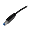 StarTech.com 1m zertifiziertes USB 3.0 SuperSpeed Kabel A auf B - Schwarz - USB 3 Anschlusskabel - S Produktbild Additional View 1 S