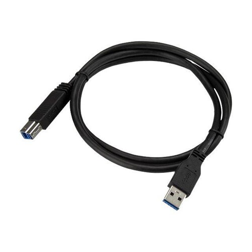 StarTech.com 1m zertifiziertes USB 3.0 SuperSpeed Kabel A auf B - Schwarz - USB 3 Anschlusskabel - S Produktbild Additional View 3 L
