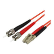 StarTech.com 5m Fiber Optic Cable - Multimode Duplex 50/125 - LSZH - LC/ST - OM2 - LC to ST Fiber Pa Produktbild Additional View 3 S