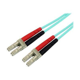 StarTech.com 2m Fiber Optic Cable - 10 Gb Aqua - Multimode Duplex 50/125 - LSZH - LC/LC - OM3 - LC t Produktbild