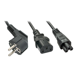 Lindy Stromkabel - power CEE 7/7 (S) zu power IEC 60320 C13, IEC 60320 C5 Produktbild