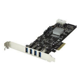 StarTech.com 4 Port USB 3.0 SuperSpeed PCI Express Schnittstellenkarte mit 4 5Gb/s Kanälen und UASP Produktbild