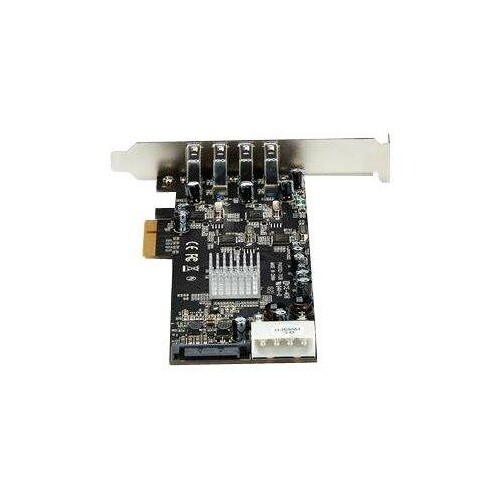 StarTech.com 4 Port USB 3.0 SuperSpeed PCI Express Schnittstellenkarte mit 4 5Gb/s Kanälen und UASP Produktbild Additional View 1 L