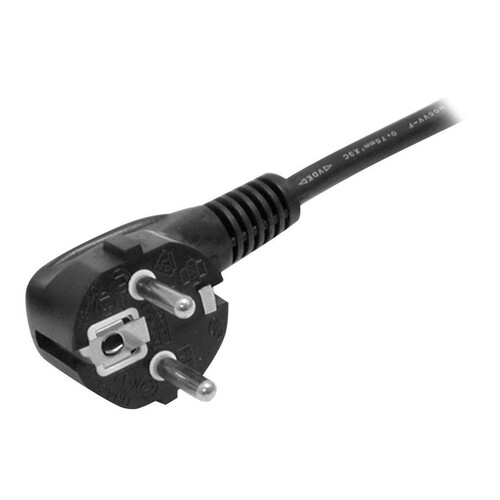 StarTech.com 2 m Computer Stromkabel, 18AWG, EU Schuko auf C13, 10A 250V, Schwarz Ersatz AC Netzkabe Produktbild Additional View 2 L