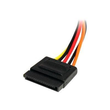 StarTech.com 20cm SATA Strom Verlängerung - Stecker / Buchse - Serial-ATA Strom Verlängerungskabel - Produktbild Additional View 1 S