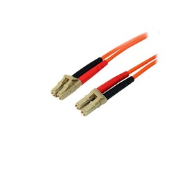 StarTech.com 15m Fiber Optic Cable - Multimode Duplex 50/125 - LSZH - LC/LC - OM2 - LC to LC Fiber P Produktbild