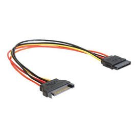 Delock Spannungsversorgungs-Verlängerungskabel - SATA-Stromstecker (W) Produktbild