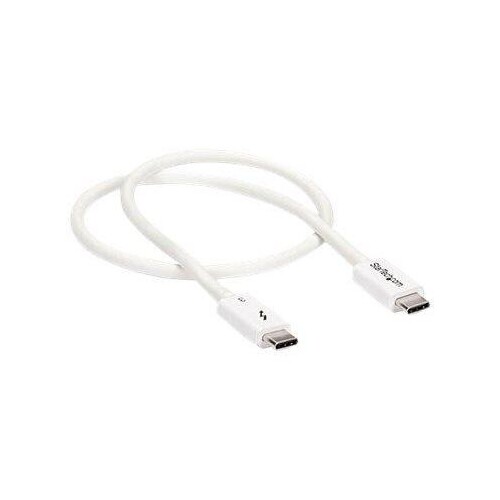 StarTech.com Thunderbolt 3 Kabel -40Gbit/s - 50cm - Weiß - 4K 60Hz - Passiv - Thunderbolt Kabel - US Produktbild Additional View 4 L