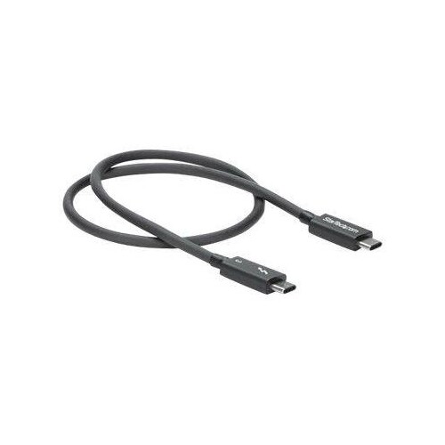 StarTech.com 50cm (1.6ft) Thunderbolt 3 Cable, 40Gbps, 100W PD, 4K/5K Video, Thunderbolt-Certified, Produktbild Additional View 4 L