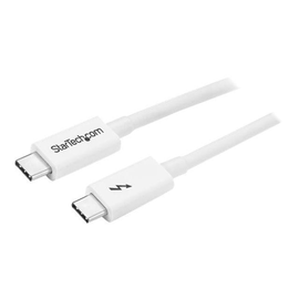 StarTech.com Thunderbolt 3 Kabel - 20Gbit/s - 2m - Weiß - 4K 60Hz - Passiv - Thunderbolt Kabel - USB Produktbild