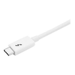 StarTech.com Thunderbolt 3 Kabel - 20Gbit/s - 2m - Weiß - 4K 60Hz - Passiv - Thunderbolt Kabel - USB Produktbild Additional View 1 S