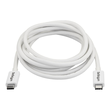 StarTech.com Thunderbolt 3 Kabel - 20Gbit/s - 2m - Weiß - 4K 60Hz - Passiv - Thunderbolt Kabel - USB Produktbild Additional View 2 S