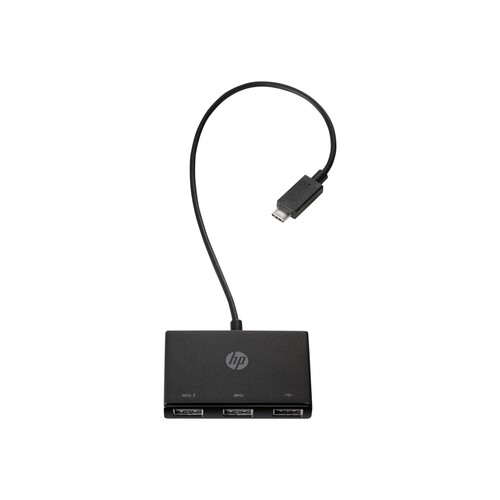 HP USB-C to USB-A - Hub - 3 x SuperSpeed USB 3.0 Produktbild Additional View 2 L