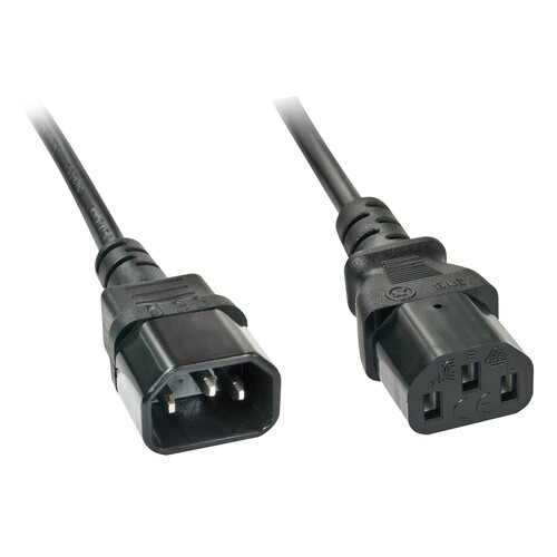 Lindy IEC-Mains Extension Cable - Stromkabel Produktbild Additional View 1 L