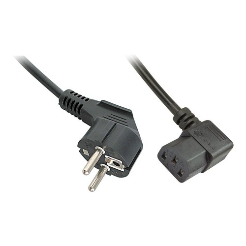 Lindy Stromkabel - CEE 7/7 (M) bis IEC 60320 C13 gewinkelt Produktbild Additional View 1 L