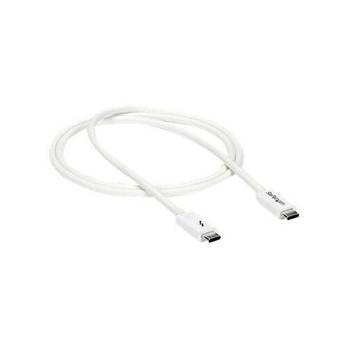 StarTech.com Thunderbolt 3 Kabel - 20Gbit/s - 1m - Weiß - 4K 60Hz - Passiv - Thunderbolt Kabel - USB Produktbild Additional View 3 L
