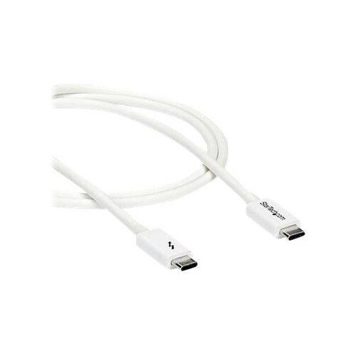 StarTech.com Thunderbolt 3 Kabel - 20Gbit/s - 1m - Weiß - 4K 60Hz - Passiv - Thunderbolt Kabel - USB Produktbild Additional View 4 L