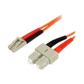 StarTech.com 3m Fiber Optic Cable - Multimode Duplex 62.5/125 - LSZH - LC/SC - OM1 - LC to SC Fiber Produktbild