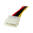 StarTech.com SATA Y-Stromkabel - Splitter Power Y-Kabel mit 2 x SATA intern 1 x Molex (Stecker) Produktbild Additional View 1 S
