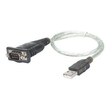 Manhattan USB-A to Serial Converter cable, 45cm, Male to Male, Serial/RS232/COM/DB9, Prolific PL-230 Produktbild