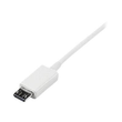 StarTech.com 1m USB 2.0 A auf Micro USB B Kabel - USB A / Micro B Datenkabel / Anschlusskabel - Weiß Produktbild Additional View 1 S