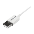 StarTech.com 2m USB 2.0 A auf Micro USB B Kabel - USB A / Micro B Datenkabel / Anschlusskabel - Weiß Produktbild Additional View 1 S