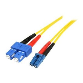 StarTech.com 1m Fiber Optic Cable - Single-Mode Duplex 9/125 - LSZH - LC/SC - OS1 - LC to SC Fiber P Produktbild
