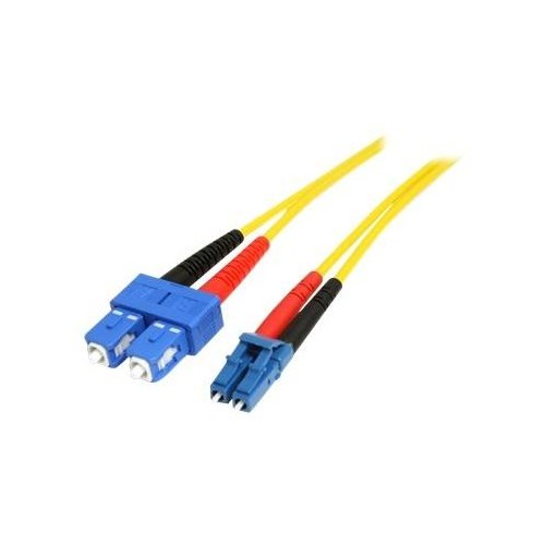 StarTech.com 1m Fiber Optic Cable - Single-Mode Duplex 9/125 - LSZH - LC/SC - OS1 - LC to SC Fiber P Produktbild