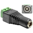Delock Adapter DC 2.1 x 5.5 mm female > Terminal Block - Netzteil - 2-polige Klemmleiste (W) Produktbild