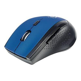 Manhattan Curve Wireless Mouse, Blue/Black, Adjustable DPI (800, 1200 or 1600dpi) Produktbild