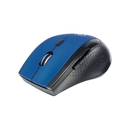 Manhattan Curve Wireless Mouse, Blue/Black, Adjustable DPI (800, 1200 or 1600dpi) Produktbild