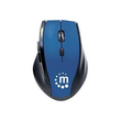 Manhattan Curve Wireless Mouse, Blue/Black, Adjustable DPI (800, 1200 or 1600dpi) Produktbild Additional View 3 S