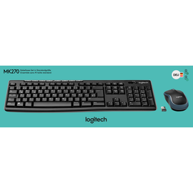 Tastatur + Mouse Set Wireless Combo MK270 schwarz Logitech 920-004511 Produktbild