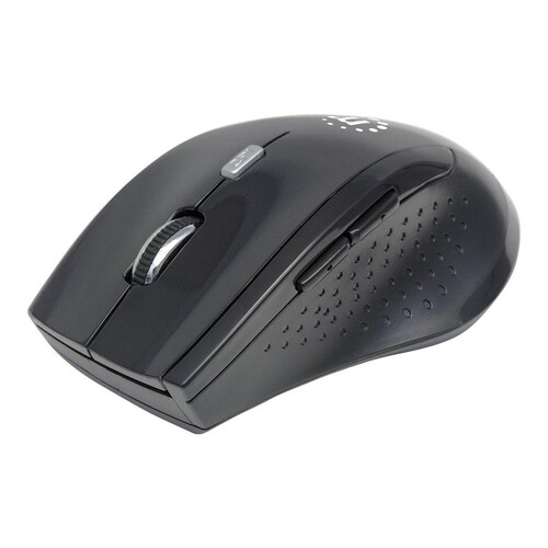 Manhattan Curve Wireless Mouse, Black, Adjustable DPI (800, 1200 or 1600dpi) Produktbild