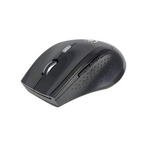 Manhattan Curve Wireless Mouse, Black, Adjustable DPI (800, 1200 or 1600dpi) Produktbild Additional View 1 L