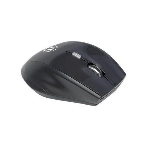 Manhattan Curve Wireless Mouse, Black, Adjustable DPI (800, 1200 or 1600dpi) Produktbild Additional View 3 L