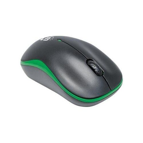 Manhattan Success Wireless Mouse, Black/Green, 1000dpi, 2.4Ghz (up to 10m) Produktbild Additional View 2 L