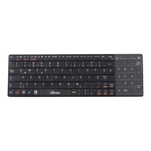 Ultron UMT-BT - Tastatur - Bluetooth - QWERTZ Produktbild Front View L