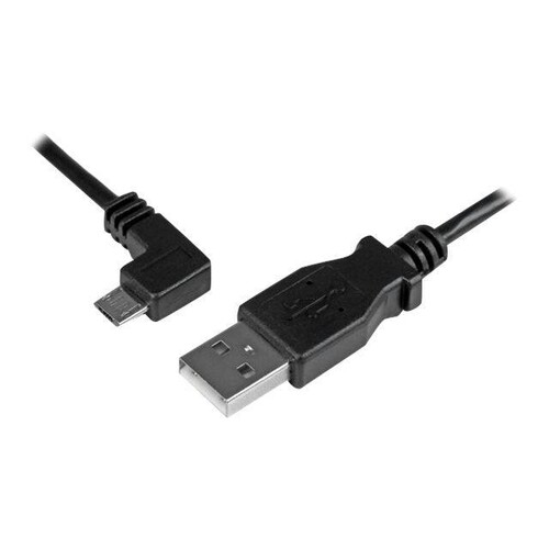 StarTech.com Micro USB Lade/Sync-Kabel - St/St - Micro USB linksgewinkelt - 1m - USB auf Micro USB L Produktbild