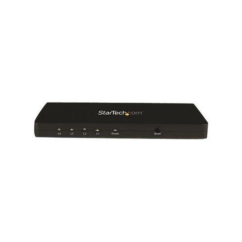 StarTech.com 4 Port HDMI 4k Video Splitter - 1x4 HDMI Verteiler mit Aluminiumgehäuse Produktbild