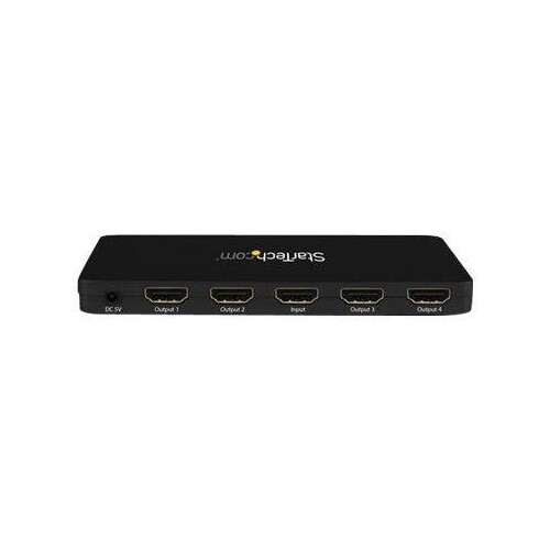 StarTech.com 4 Port HDMI 4k Video Splitter - 1x4 HDMI Verteiler mit Aluminiumgehäuse Produktbild Additional View 1 L