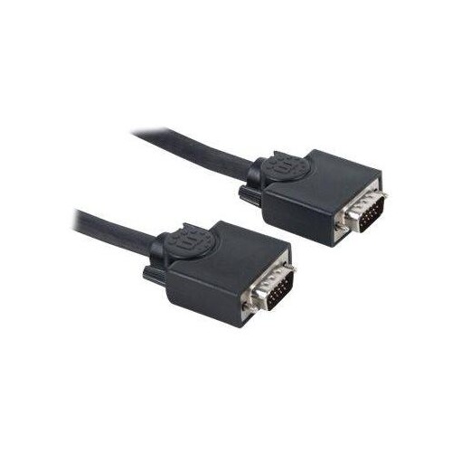 Manhattan VGA Monitor Cable, 15m, Black, Male to Male, HD15, Cable of higher SVGA Specification (ful Produktbild Additional View 1 L