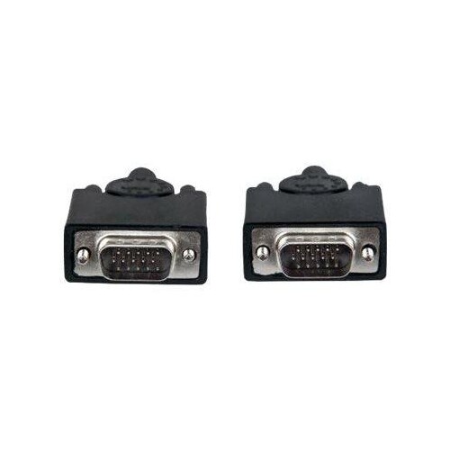 Manhattan VGA Monitor Cable, 15m, Black, Male to Male, HD15, Cable of higher SVGA Specification (ful Produktbild Additional View 2 L